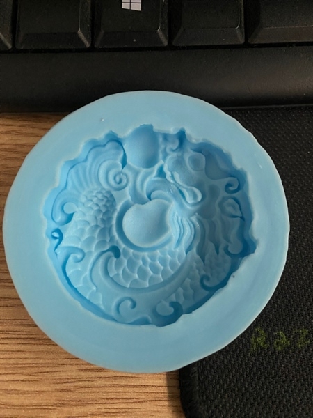 Khuôn Silicon - Động Vật - Rồng - Rồng Tròn 6.2cm