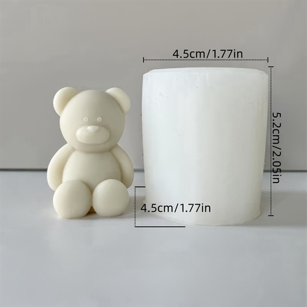 Khuôn Silicon - Động Vật - Gấu Ngồi 4.5cm