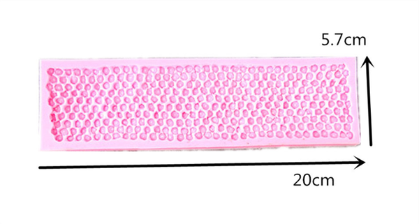 Khuôn Silicon - Viền Mảng Họa Tiết - Kim Tuyến 19x5cm