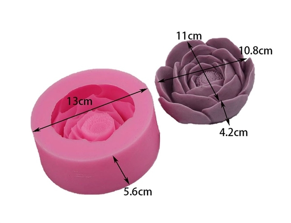 Khuôn Silicon - Hoa Hồng Lai - Hông Trà Chà Bá SL150K