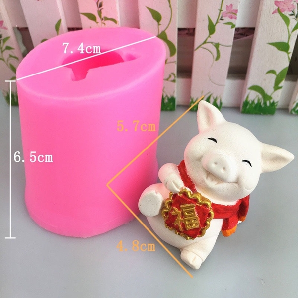 Khuôn Silicon - Động Vật - Heo Set 3