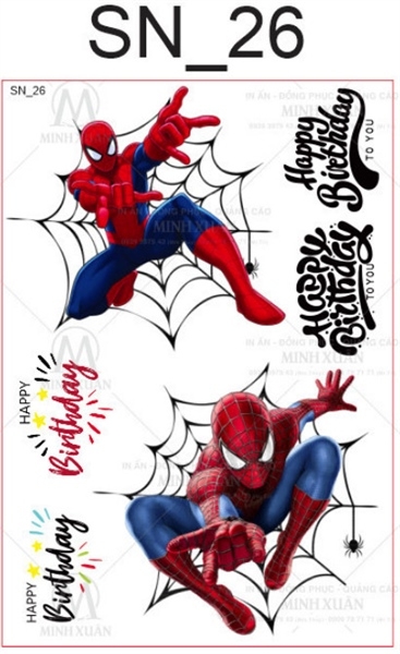 Decal Chủ Đề Hot - Vui Nhộn - DSN - SN26 NHỆN