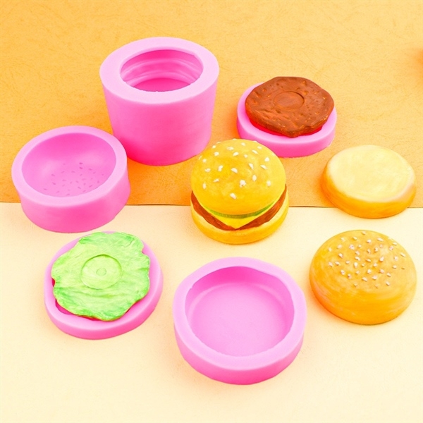 Khuôn Silicon - Bánh Hamburger set 4