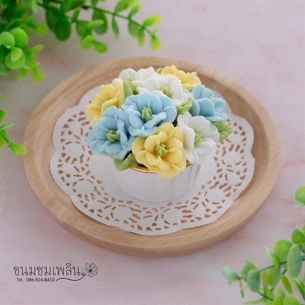 Khuôn Silicon - Hoa Cúc - Cánh Thẳng Nhuỵ - 3.2cm