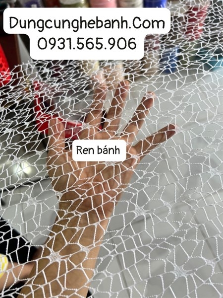 Cuộn Ren Lót Bánh Bảng Rộng 50cm Dài 4.6m - Ren Nhện - Chọn Màu