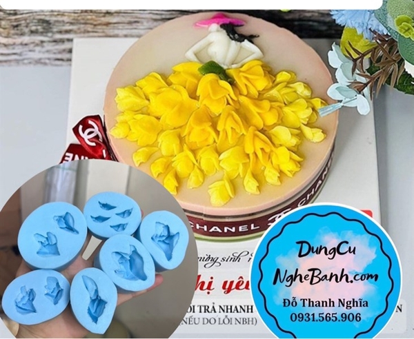 Khuôn Silicon - Hoa Rơi