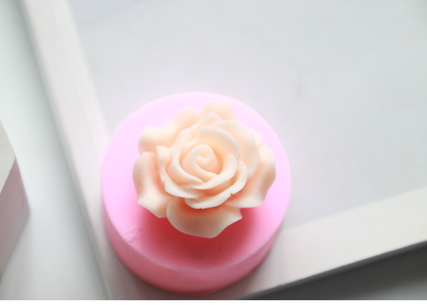 Khuôn Silicon - Hoa Hồng Nở - 3.3cm - Cánh Mỏng