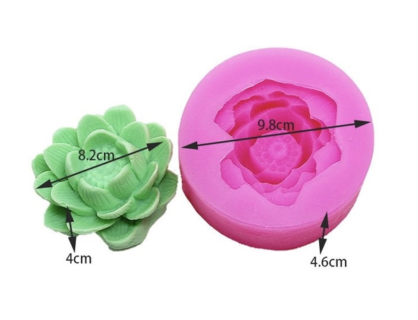 Khuôn Silicon - Hoa Sen Thái Nở - 8.2cm - 3T - sale