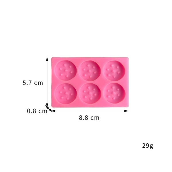 Khuôn Silicon - Bánh Quy Tròn 6c 2.5cm