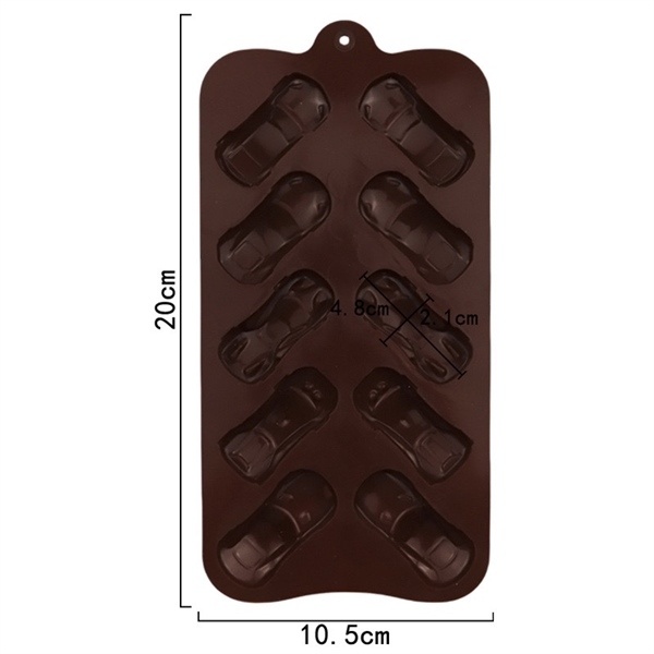 Khuôn Silicon - Xe Cộ - Xe Hơi Vĩ 4.8cm x 2.1cm 10c