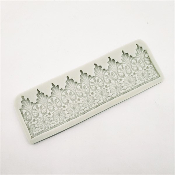 Khuôn Silicon - Viền Mảng Họa Tiết - Mai Họa Tiết 22.5x7cm