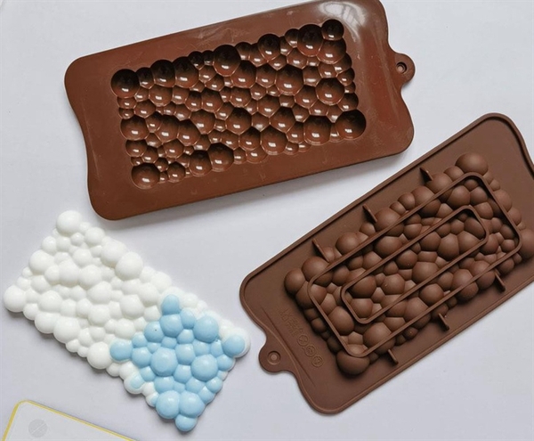 Khuôn Silicon - Viền VN - 17x8cm - VN15 - Hạt Tròn