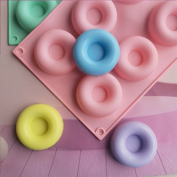 Khuôn Silicon - Donut - Vĩ 5cm 8c