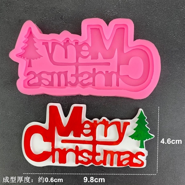 Khuôn Silicon - Chữ Noel - Cây Thông