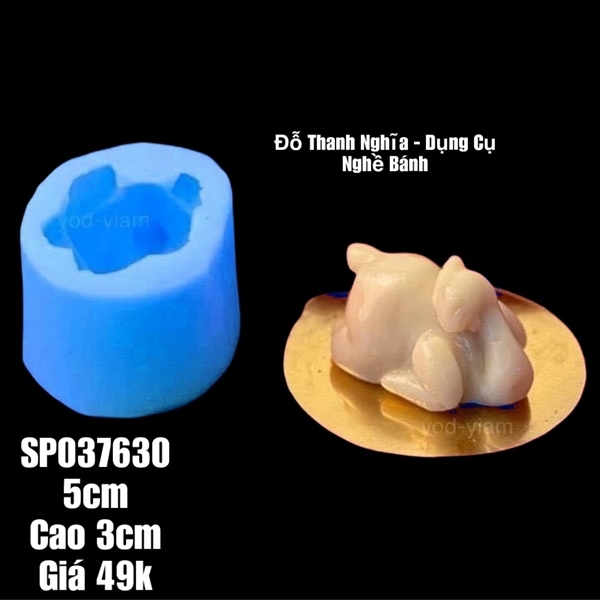 Khuôn Silicon - Động Vật - Con Gà Quay 5cm