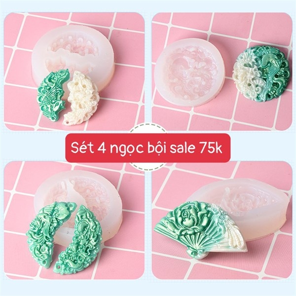 Khuôn Silicon - Ngọc Bội Set 4 - SL75K