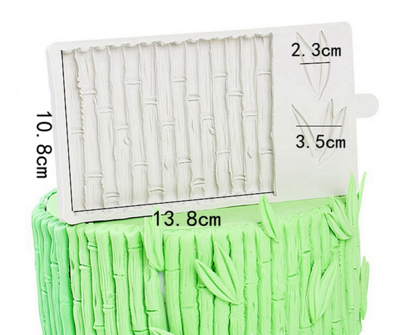 Khuôn Silicon - Viền Mảng Họa Tiết - Hàng Tre Trúc - 13.8x10.8cm