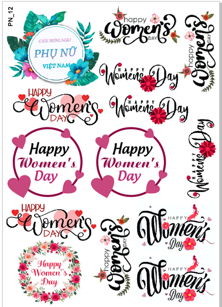 Decal Chủ Đề Phụ Nữ - DPN - DPN12