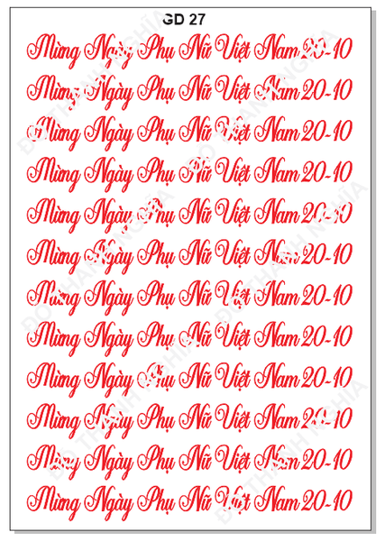 Decal Chủ Đề Gia Đình - GĐ -GĐ27