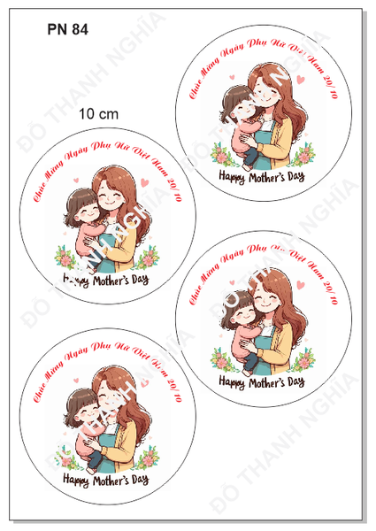 Decal Chủ Đề Phụ Nữ - DPN - PN84