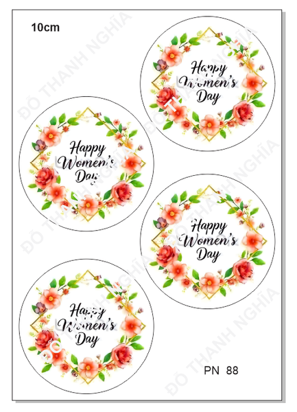 Decal Chủ Đề Phụ Nữ - DPN - PN88