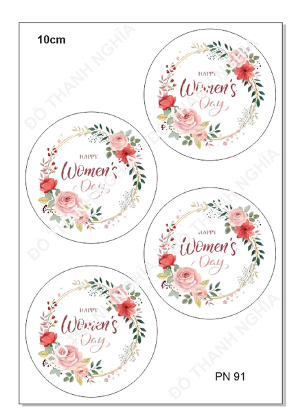 Decal Chủ Đề Phụ Nữ - DPN - PN91