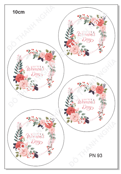 Decal Chủ Đề Phụ Nữ - DPN - PN93