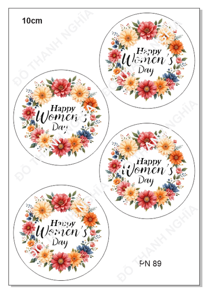 Decal Chủ Đề Phụ Nữ - DPN - PN89