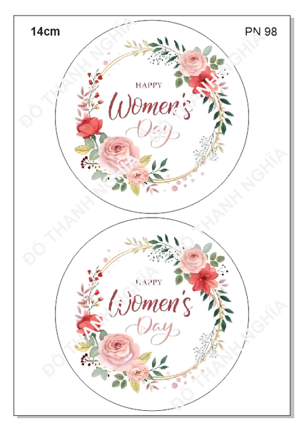 Decal Chủ Đề Phụ Nữ - DPN - PN98