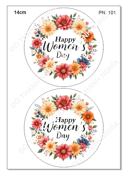 Decal Chủ Đề Phụ Nữ - DPN - PN101