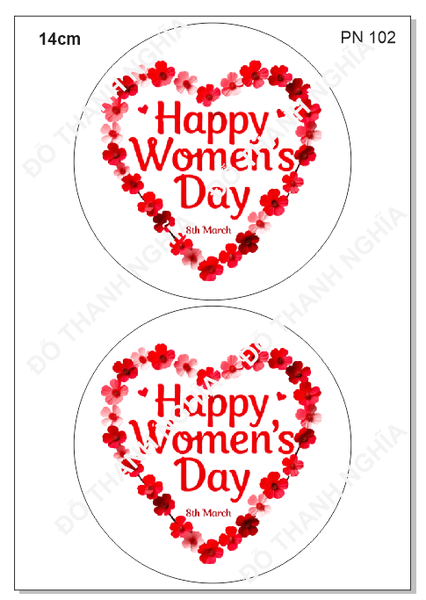 Decal Chủ Đề Phụ Nữ - DPN - PN102