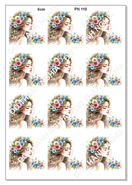 Decal Chủ Đề Phụ Nữ - DPN - PN110