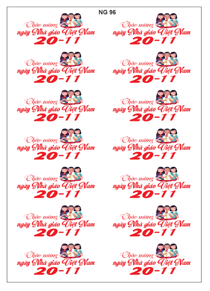 Decal Nhà Giáo 20/11 - DNG - DNG96