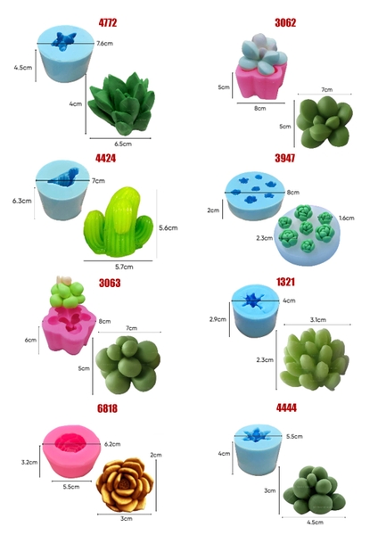 Combo 8 Khuon Silicon Sen Đá 390k