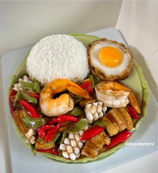 Khuôn Silicon - Món Ăn - Mực Cắt 4.4cm