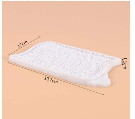 Khuôn Silicon - Viền Mảng Họa Tiết - Bi Sóng 19.7x12cm