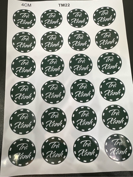 Decal Chủ Đề Trung Thu - Tem Nhân Bánh