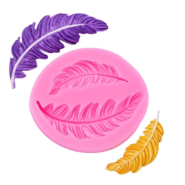 Khuôn Silicon - Lá Lông Vũ - 9cm - 2c - Oval