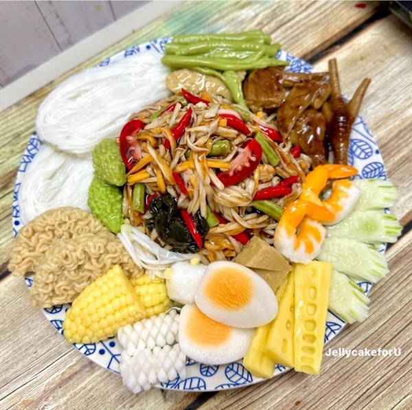 Khuôn Silicon - Món Ăn - Mực Cắt 4.4cm