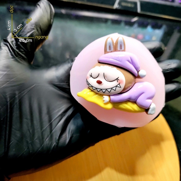 Khuôn Silicon - Labubu Nhỏ - Nằm Ngủ