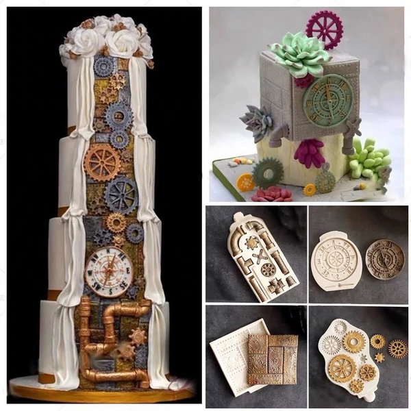 Khuôn Silicon - Bánh Kẹo Chi Tiết Bánh Răng Cưa