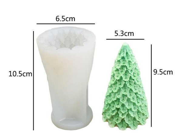 Khuôn Silicon - Noel - Cây Thông Cây #4 9.5CM