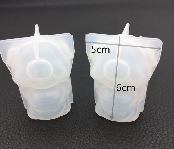 Khuôn Silicon - Động Vật - Heo Đứng 5cm - H6cm