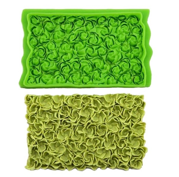 Khuôn Silicon - Viền Mảng Họa Tiết - Cẩm Tú Cầu 16.2x10cm