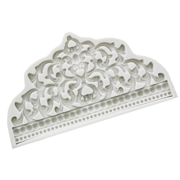 Khuôn Silicon - Viền Họa Tiết - Vương Miệng 21x12x1.5cm