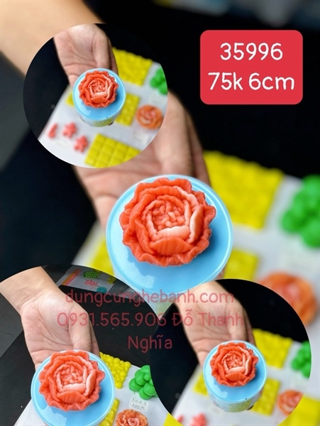 Khuôn Silicon - Hoa Cúc Xuyến Chi C5 - Cánh Thẳng - 6cm