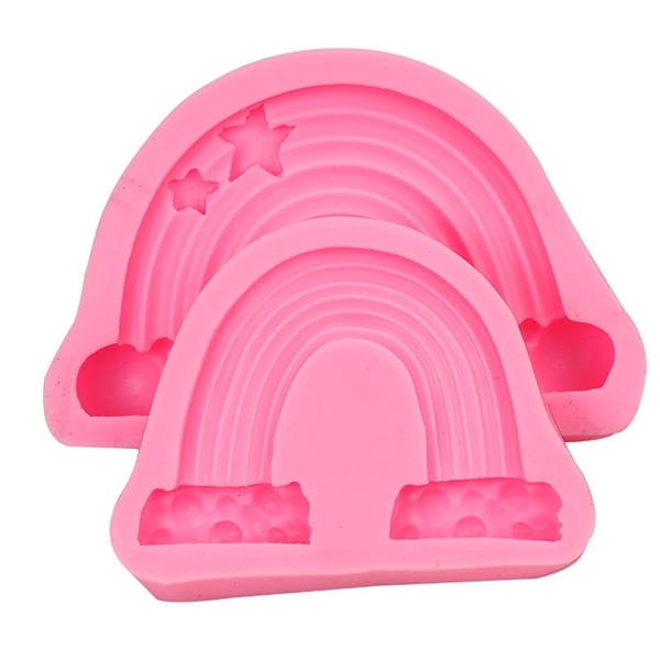 Khuôn Silicon - Bầu Trời - Cầu Vồng - 11cm
