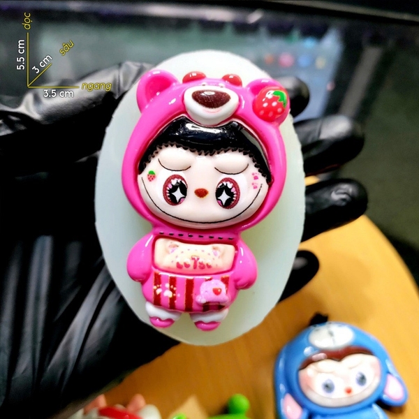 Khuôn Silicon - Labubu Nhỏ - Áo Gấu Đứng