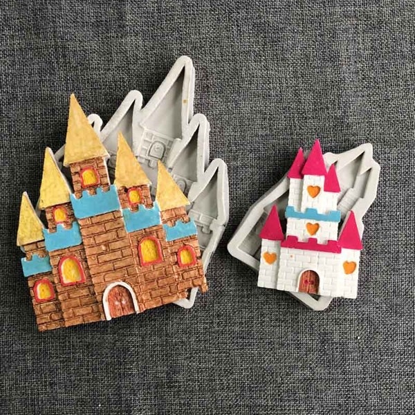 Khuôn Silicon - Lâu Đài - Vĩ 10cm 5 Chóp