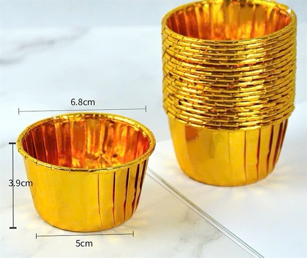 Ly Giấy Cup cake - Tròn Chống Dính, Chống Thấm 50 Ly